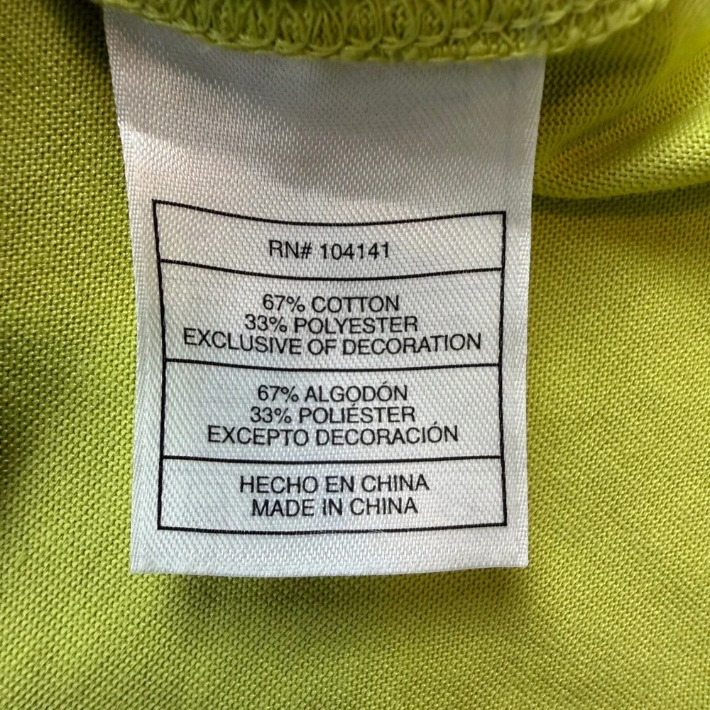 Nike ACG Polo Shirt Men's‎ XL Lime Green NikeFIT Dry Short Sleeve Performance